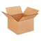 25 pcs Corrugated Shipping Boxes Durable Kraft Cardboard 6 x 6 x 4 Inch